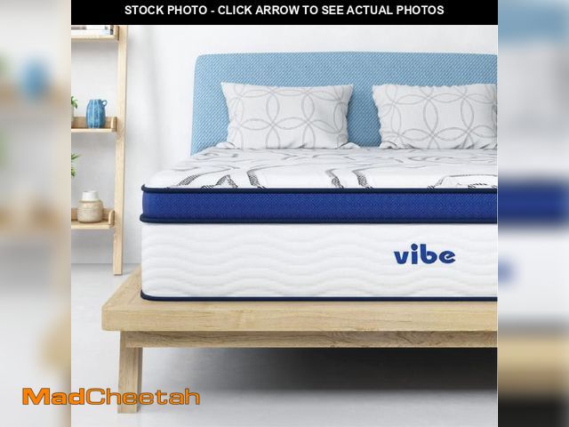 Lot 74-12412449 - Vibe Quilted Hybrid Mattress, 12-Inch Innerspring and Pillow Top Gel Memory Foam Mattress, Fiberglas...