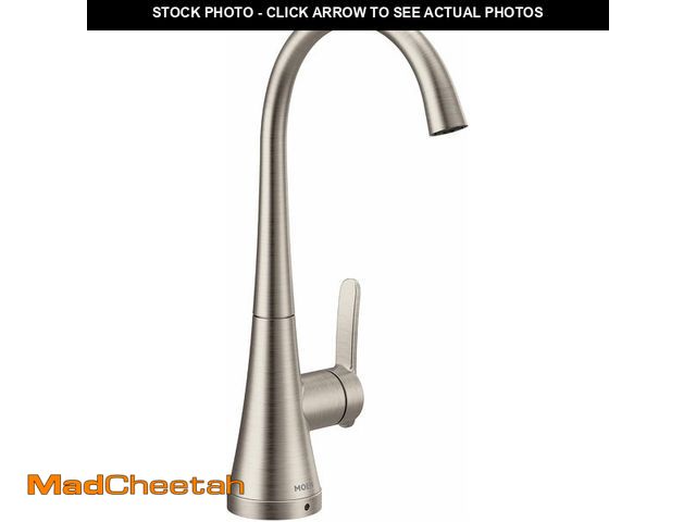 Lot 74-13844715 - Moen S5535SRS Sinema One-Handle High Arc Single Mount Beverage Faucet, Optional Water Filtration Sys...