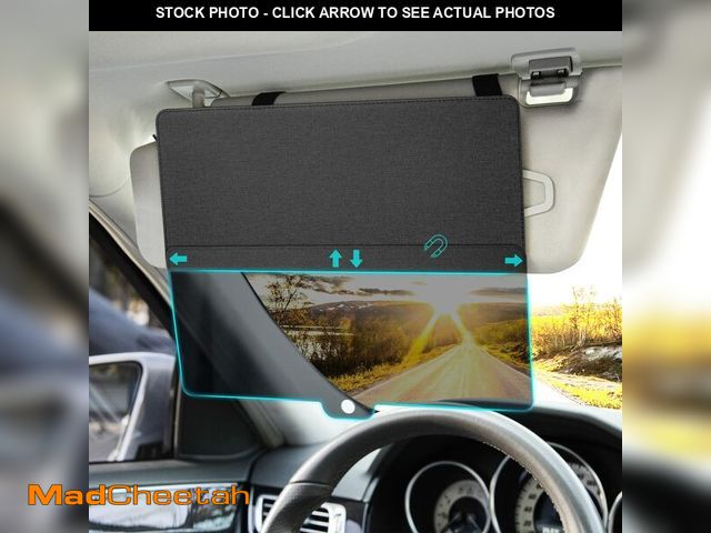 Lot 74-13045089 - NAZZO Sun Visor Extender for Car, Sun Blocker with PC Sunshade Lens, Magnetic Mounting Adjustable Po...