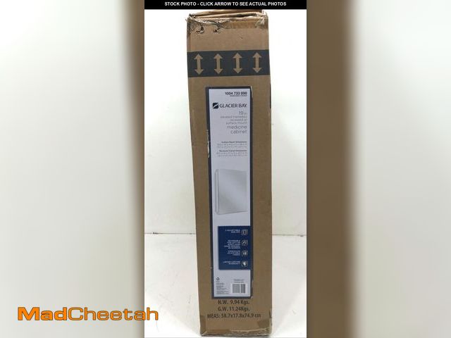 Lot 74-12483222 - Glacier Bay 19-5/8 In. X 26 Recessed Or Surface Mount Beveled Frameless Medicine - USED