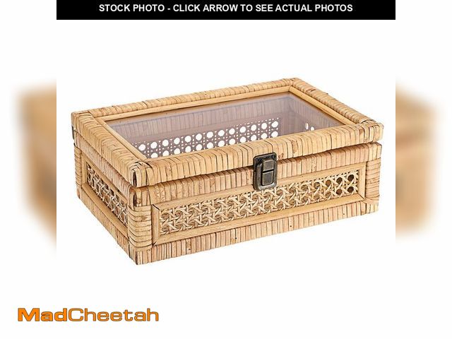 MadCheetah.com - Lot 74-13791656 - Hipiwe Rattan Display Box with Clear ...