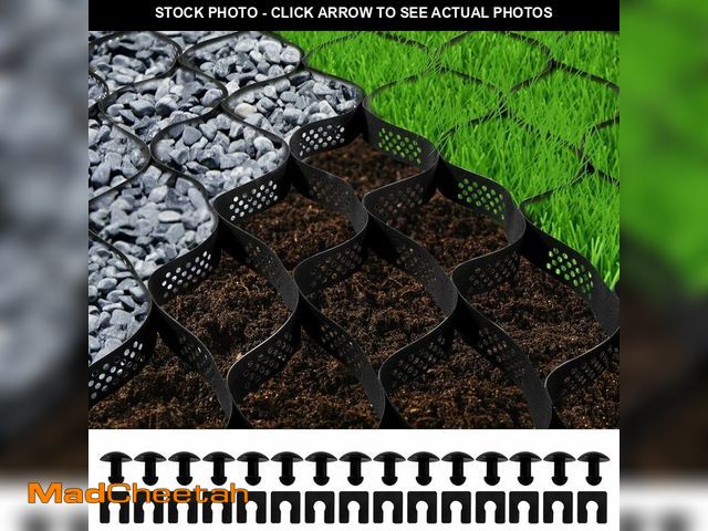 Lot 74-13382635 - VEVOR Ground Grid, 1885 lbs per Sq Ft Load Geo Grid, 3" Depth Permeable Stabilization System for DIY...