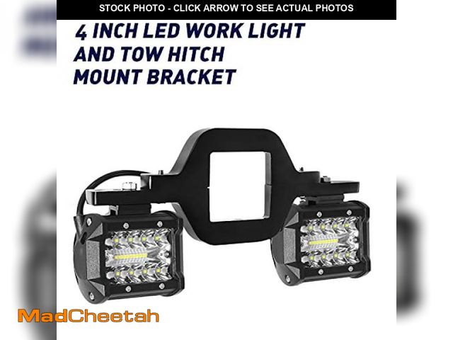Lot 74-12327307 - Hitch LED Light, EBESTauto 4 Inch Tow with 2 Inch Towing Hitch Mount Brackets Bar for Truck Trailer ...