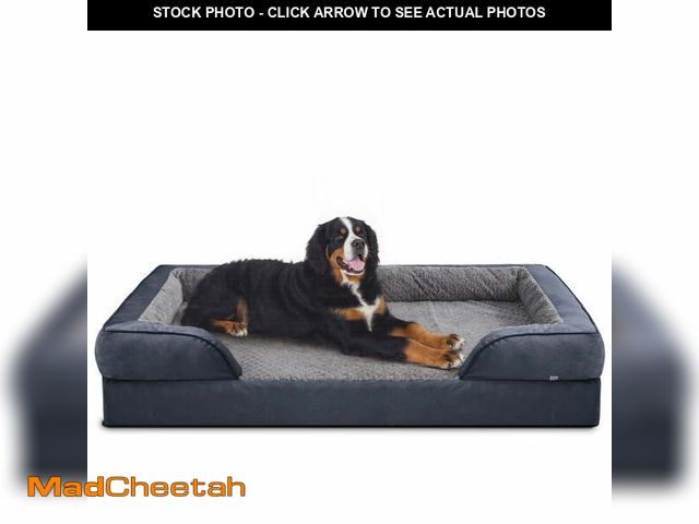 Lot 74-14308974 - Extra Large Orthopedic Dog Bed, Waterproof Dog Couch Bed with Removable Washable Cover, Dog Sofa Bed...
