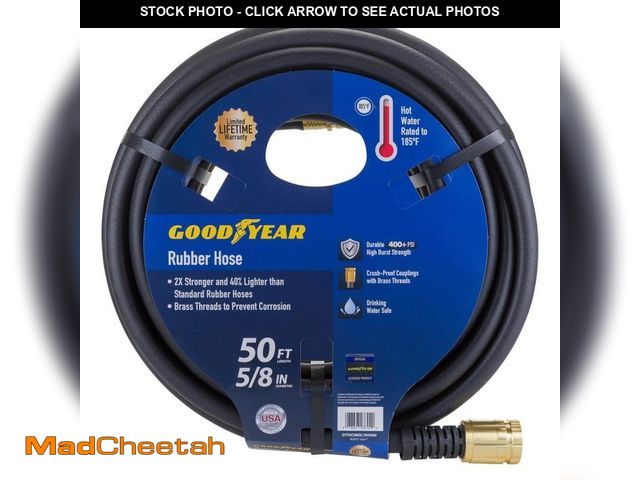 Lot 74-14343104 - Goodyear MAXLite 5/8 in. x 50 ft. Premium Duty Rubber+ Water Hose - UNUSED