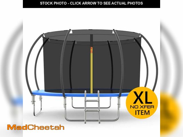 Lot 74-12253525 - Doufit 14 FT Trampoline with Enclosure Net for Kids Adults, 1300 LBS New Upgraded Recreational Backy...