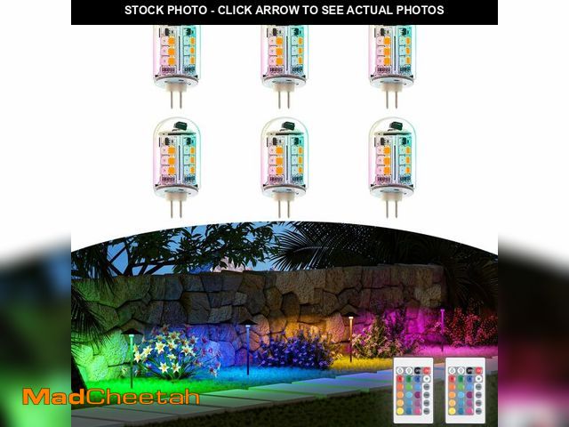 Lot 74-12605164 - Makergroup RGB T3 G4 Bi-pin LED Bulbs 12V Color Changing, Warm White+15 Multicolors and 4-Level Brig...