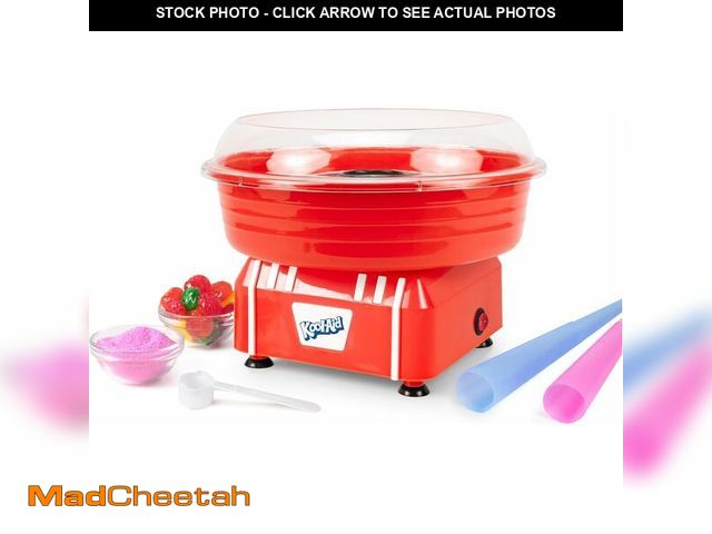 Lot 74-12695692 - Kool-Aid Cotton Candy Machine - Fun Cotton Candy Machine for Kids with 2 Reusable Cones, 1 Sugar Sco...