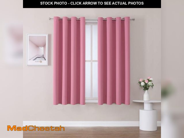 Lot 74-12434381 - ChrisDowa Grommet Room Darkening Curtains for Bedroom and Living Room - 2 Panels Set Thermal Insulat...