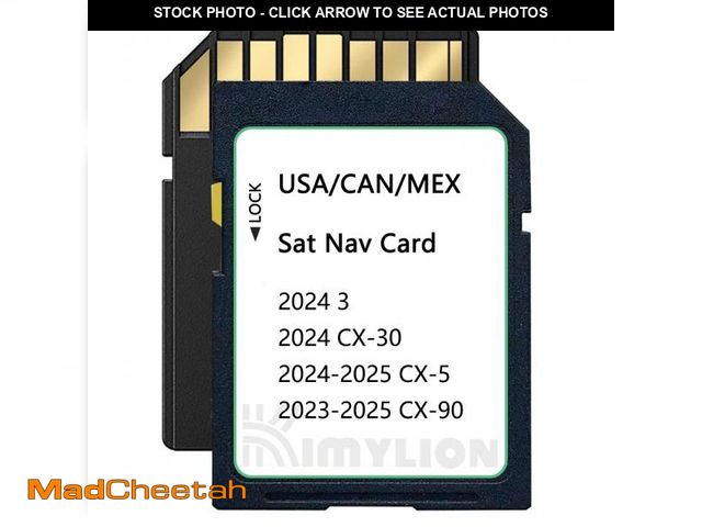 Lot 74-11554152 - Navigation SD Card Latest Version GPS Maps Compatible with 2024 CX-30/3, 2024-2025 CX-5, 2023-2025 C...