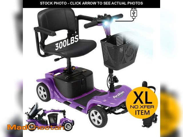 Lot 74-13815152 - Arshin Upgrade 4 Wheels Mobility Scooters for Seniors &amp; Adult,All Terrain Motorized Scooters wit...