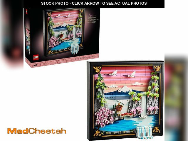 Lot 74-14587572 - LEGO Art Japanese Cherry Blossom Landscape Building Set for Adults - Room Decoration &amp; Gift for ...