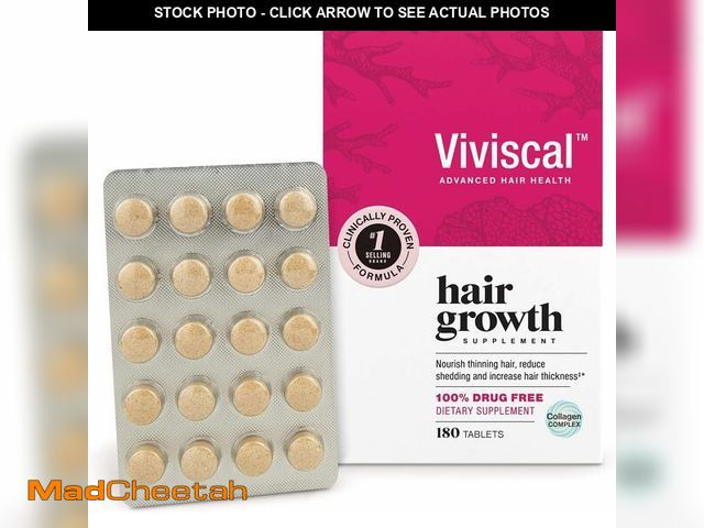 Lot 74-12385603 - Viviscal Hair Growth Supplements for Women, Thicker Fuller Hair Support for Thinning Hair and Hair L...