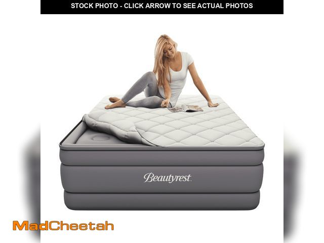 Lot 74-12687882 - Beautyrest 20-Inch Queen Cushion Aire Quilted Pillow Top Air Mattress with Built-in Pump - UNUSED