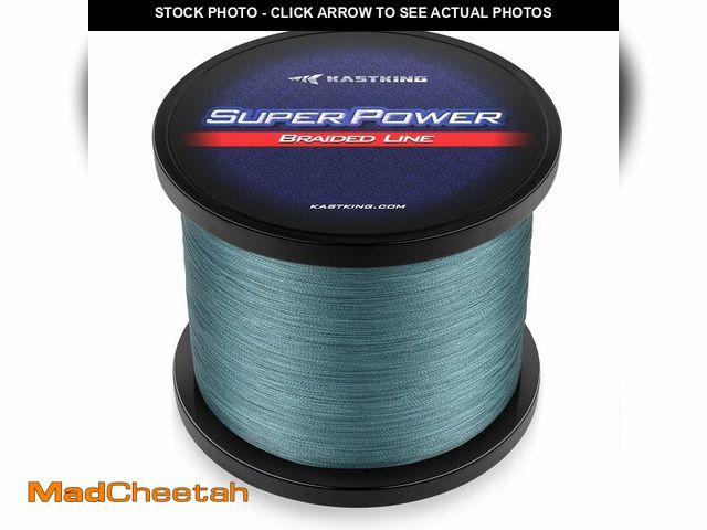 Lot 74-12702396 - KastKing SuperPower Braided Fishing Line,Low-Vis Gray,15 LB ,1097 Yds - USED