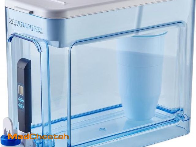Lot 74-12334158 - ZeroWater 32-Cup Ready-Read 5-Stage Water Filter Dispenser with Instant Read Out - 0 TDS for Improve...