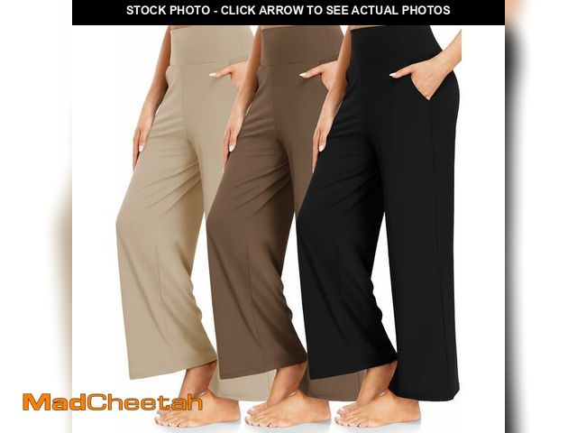 Lot 74-14047978 - FULLSOFT 3 Pack Women's Wide Leg Yoga Pants Comfy Loose Sweatpants High Waisted Lounge Casual Workou...