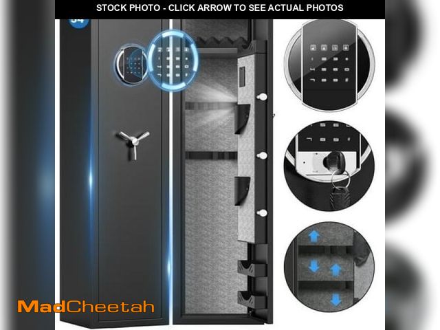 Lot 74-12088853 - Fireproof Gun Safe  Quick Access Password Long Gun Safe  5-7 Gun Safes for Home Guns and Pistols wit...