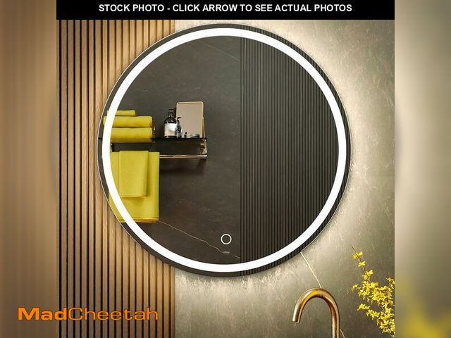 Lot 74-13836021 - KWW 28 Inch Large Modern LED Round Bathroom Vanity Mirror, Color Temperature Adjustable, Anti-Fog Di...