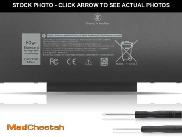 Lot 74-12432189 - 7480 F3YGT 2X39G 60WH Laptop Battery for Dell Latitude 12 7000 7280 7290 13 7000 7380 7390 P29S002 1...