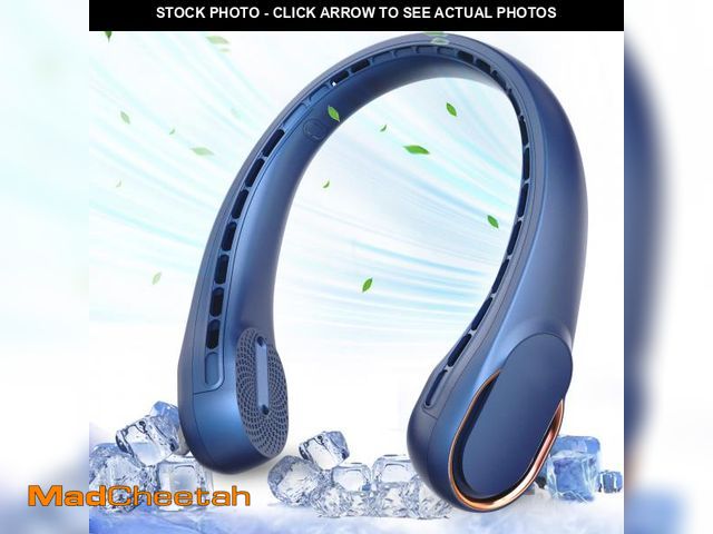 Lot 74-12432953 - ASNUG Neck Fan, USB Rechargeable Personal Fan, 4000 mAh Battery Operated, 3 Speeds Adjustable, Faste...