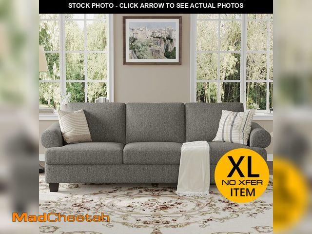 Lot 74-13092259 - COPIAE 91 Inch Lawson Sofa with Extra Deep Seats Oversize, Mid-Century 3-Seat Sofa Couch, for Living...