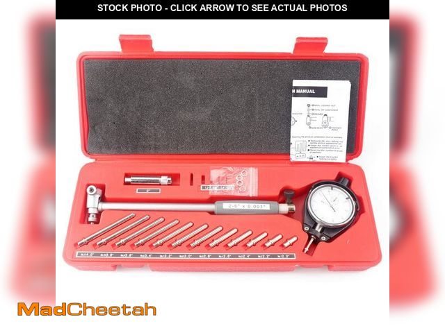 Lot 74-13994584 - Oudtinx Dial Bore Gauge Set Range 2.0"-6.0" Diameter Indicator Measuring Engine Cylinder Tool Kit - ...