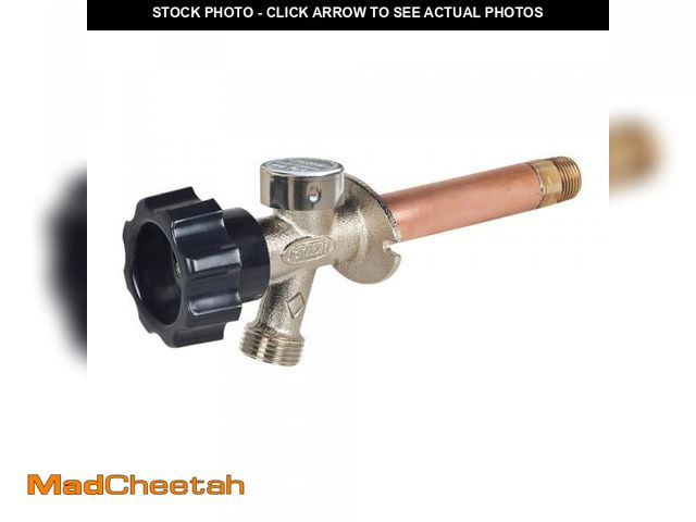Lot 74-12086989 - Prier Products 1/2 in. x 8 in. Brass MPT x SWT Half-Turn Frost Free Anti-Siphon Outdoor Sillcock Val...