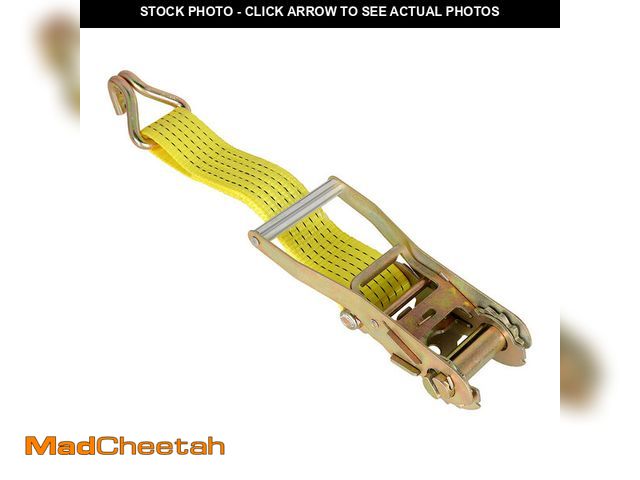 Lot 74-14318515 - SKYSHALO Ratchet Straps, 2 in. x 15 ft., 5000 lbs. Break Strength, Heavy Duty J-Hook Tie Downs, Ratc...