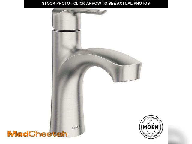 Lot 74-13039296 - MOEN Findlay Single-Handle Single-Hole Bathroom Faucet in Spot Resist Brushed Nickel - UNUSED