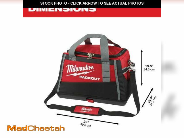 Lot 74-12795652 - Milwaukee 20 in. PACKOUT Tool Bag/Tote - UNUSED