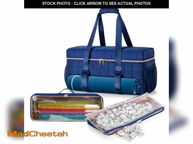 Lot 74-14302843 - Teamoy 3 Pcs Empty Mahjong Bag, American Mahjong Set Bag with Tiles Bag and Racks &amp; Pushers Bag,...