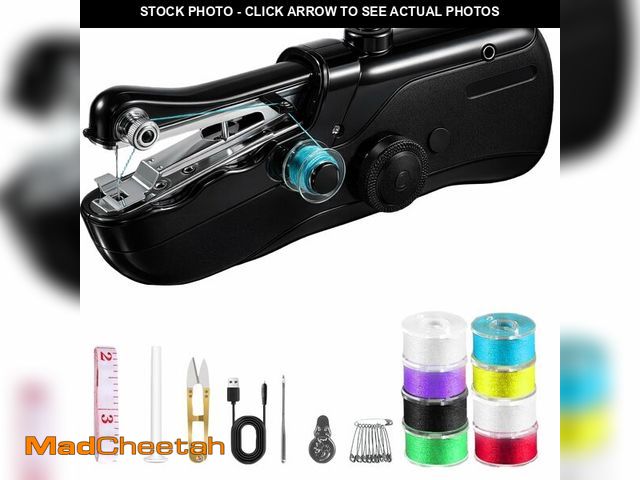 Lot 74-14212570 - Portable Handheld Sewing Machine for Adults - Mini Hand Held Sewing Stitching Machine for Beginners ...