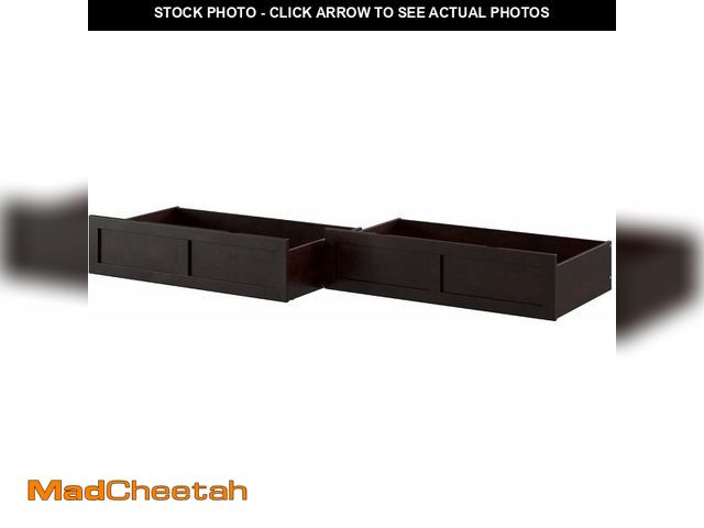 Lot 74-14305332 - AFI, Set of 2 Extra Long Drawers Queen/King/Twin XL, Espresso - UNUSED