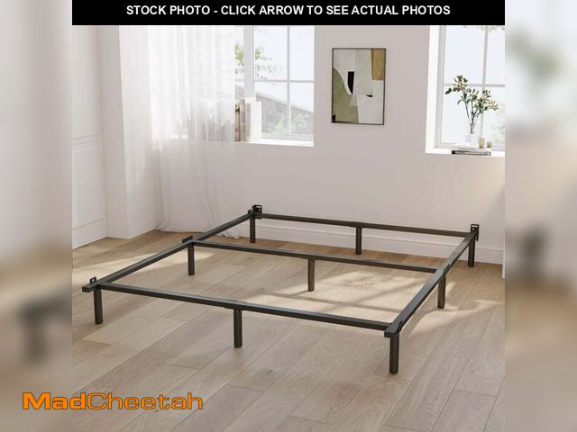 Lot 74-13781083 - ZIYOO 9 inch Queen Size Metal Bed Frame with Recessed Legs, Heavy Duty Bed Base, Easy Assembly, Nois...