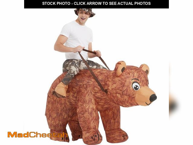 Lot 74-12715583 - One Casa Bear Inflatable Costume Riding Bear Air Blow up Funny Fancy Dress Party Halloween Costume f...
