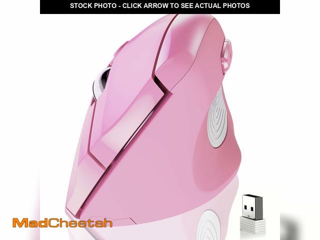 Lot 74-14382914 - memzuoix Ergonomic Wireless Mouse, 2.4G Optical Cordless, 800/1200/1600 DPI, Vertical Computer Mouse...