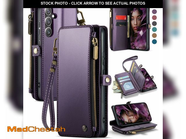 Lot 74-14146448 - Defencase Compatible with Samsung Galaxy S24 Case Wallet with RFID Blocking Card Holder for Women Me...