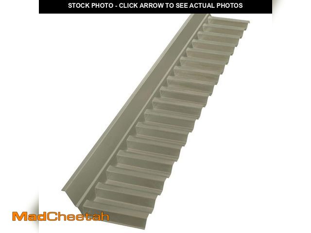 Lot 74-13769953 - Suntuf 4 ft. Polycarbonate Wall Connector Flashing in Solar Gray - UNUSED