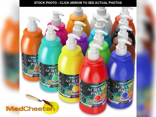 Lot 74-14214678 - unuaST Acrylic Paint Sets for Adults, 14 Colors Large Bulk Acrylic Paints kits Rich Pigment Art Pain...