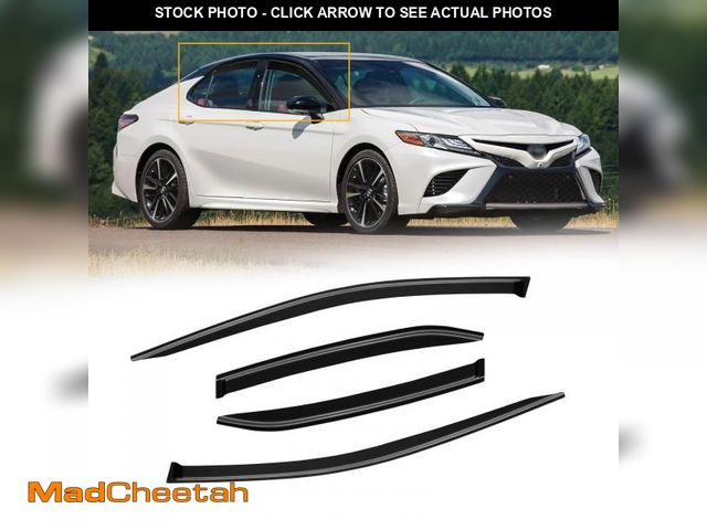 Lot 74-12541523 - CMVT Auto Window Visors for Toyota Camry 2018-2024, Rain Guards Shields Vent Deflector Shade Dark Sm...