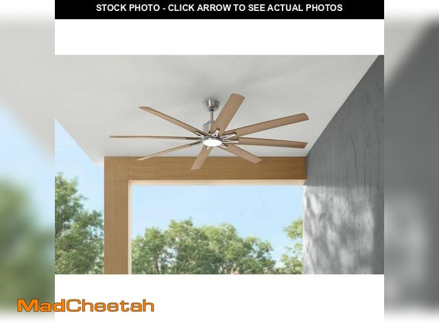 Lot 74-12755618 - Home Decorators Collection Kensgrove II 72 in. Smart Indoor/Outdoor Brushed Nickel Ceiling Fan with ...