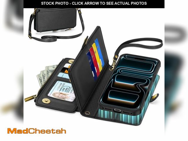 Lot 74-12978979 - TUCCH Crossbody Detachable Wallet Case for iPhone 17 Pro Max 6.9" 2025, 10 Card Slots RFID Blocking ...