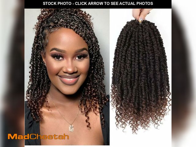 Lot 74-14301120 - Pre-Looped Passion Twist Crochet Hair 12 Inch 8Packs Braids for Black Women - UNUSED