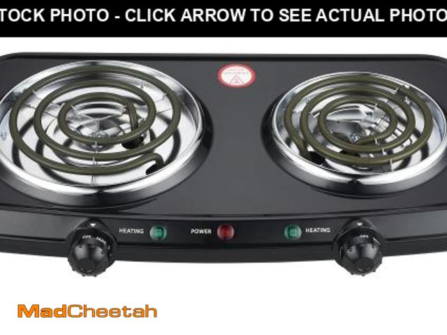 Lot 74-12533474 - Mainstays Portable Double Burner and Hot Plate, 120V~ 1800W - UNUSED