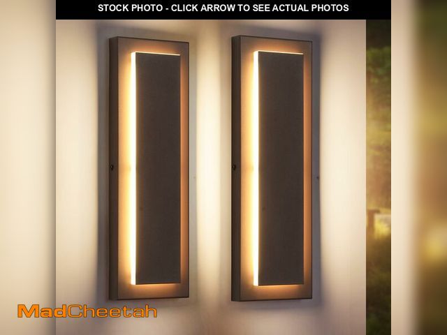 Lot 74-14155454 - ZSMAIKU 2 Packs Brown Outdoor Wall Sconce, Exterior Lights Fixture,Waterproof Wall Lights for House,...
