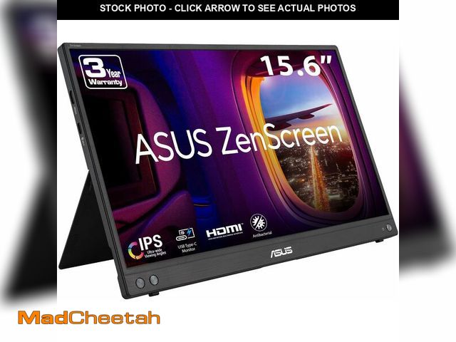 Lot 74-14591029 - ASUS ZenScreen MB16AHV 15.6 Inch 1080p Portable Monitor - USED