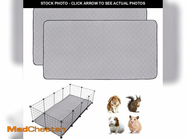 Lot 74-13717080 - LWYMX Guinea Pig Cage Liners, 28''X56'' Washable Guinea Pig Pee Pads, Non Slip Reusable Super Absorb...