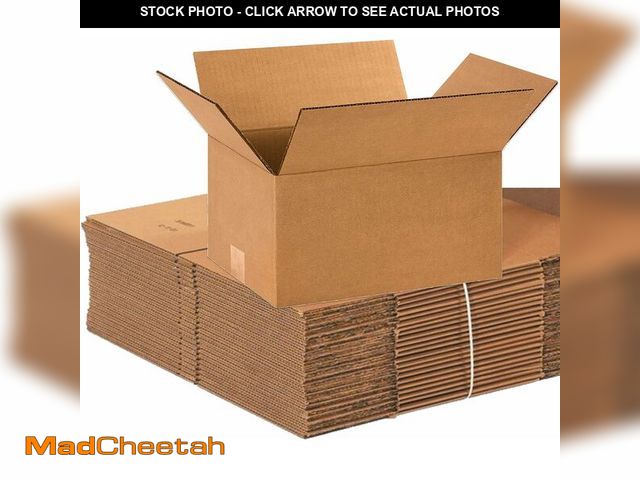 Lot 74-13041195 - BOX USA Shipping Boxes 12"L x 9"W x 6"H, 25-Pack Small Corrugated Cardboard Boxes for Shipping, Mail...