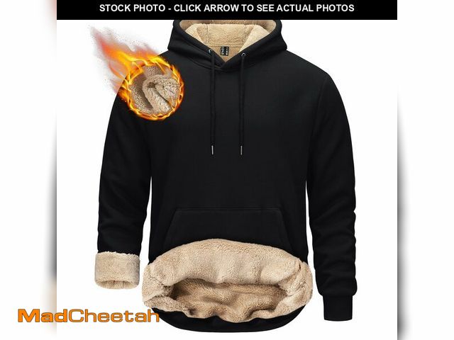 Lot 74-12607997 - TACVASEN Plain Hoodies for Men Cotton Heavyweight Pullover Sweatshirts for Men Thermal Warm Winter H...